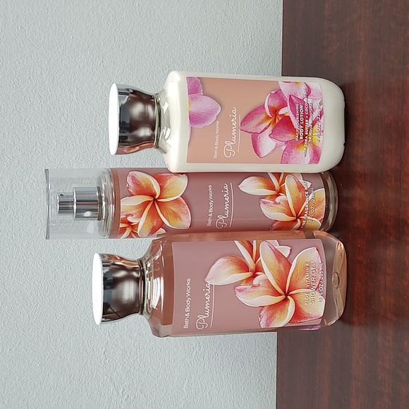 Bath & Body Works Bath & Body Bath Body Works Plumeria 3 Piece